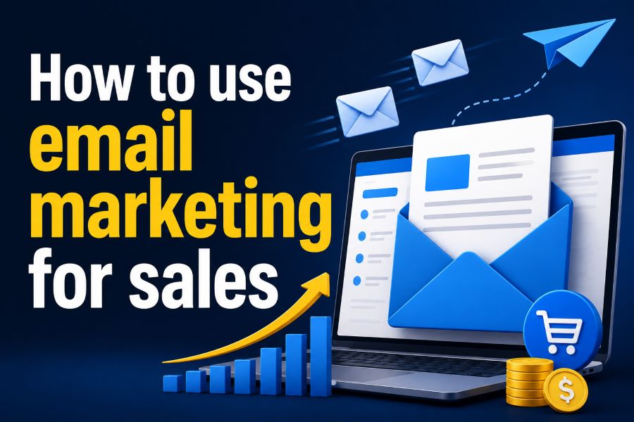 Email marketing campaign dashboard showing open rates and conversion metrics